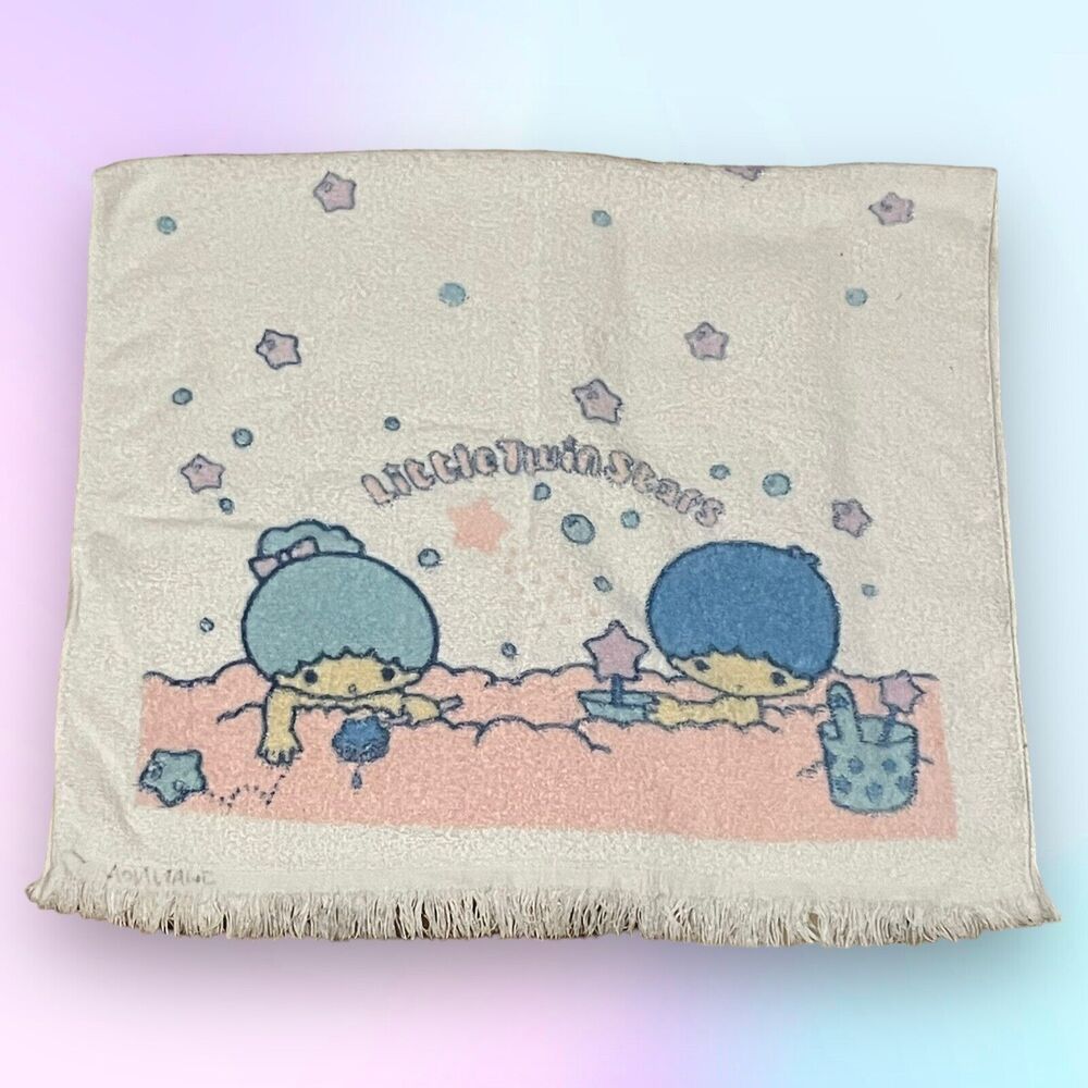 Sanrio Little Twin Stars Towel 35” x 22” Super Soft Cute Vintage Towel